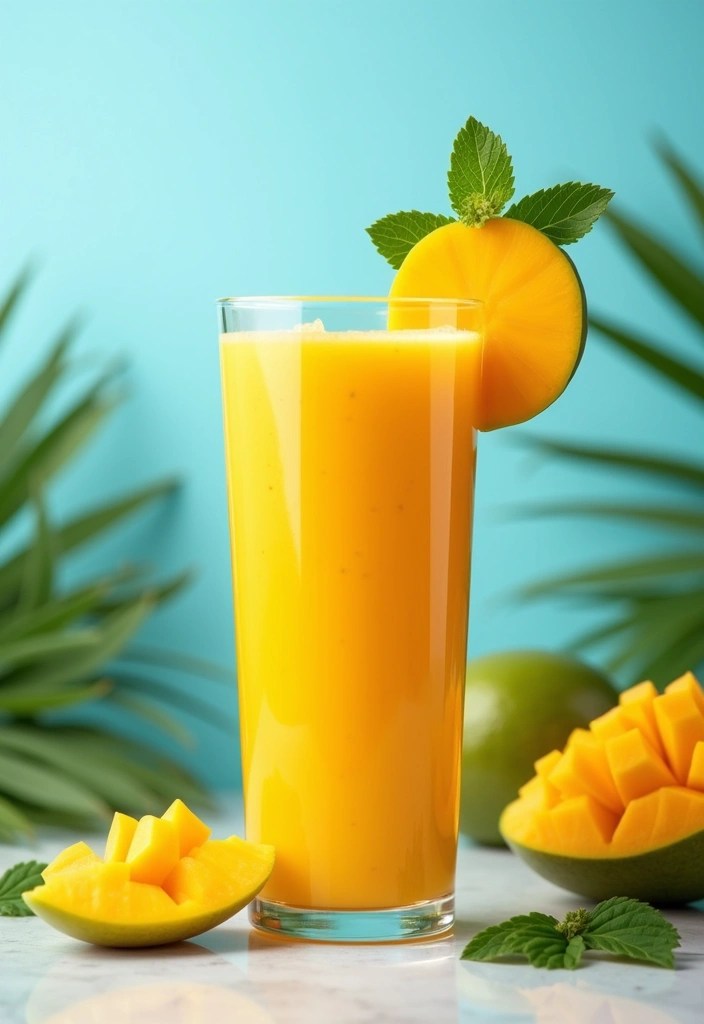 12 Irresistible Breakfast Smoothies That Are Perfect for Busy Mornings (Try #8 Today!) - 1. Tropical Mango Bliss Smoothie