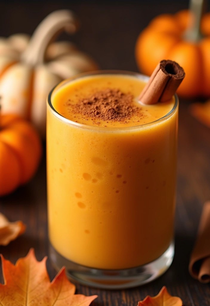 12 Irresistible Breakfast Smoothies That Are Perfect for Busy Mornings (Try #8 Today!) - 10. Pumpkin Spice Smoothie