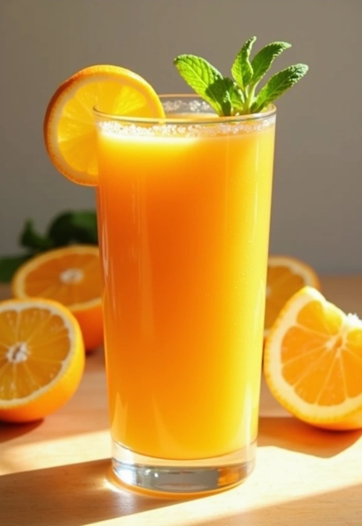 12 Irresistible Breakfast Smoothies That Are Perfect for Busy Mornings (Try #8 Today!) - 5. Citrus Sunrise Smoothie