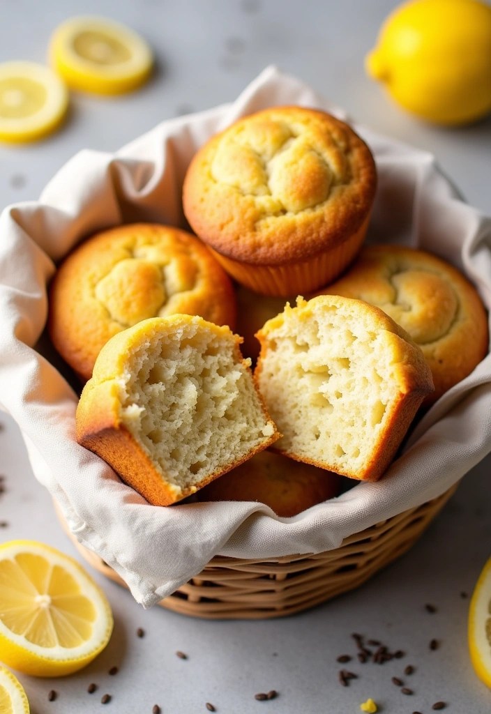 25 Irresistible Brunch Recipes That'll Make Your Friends Say 'YUM!' - 13. Lemon Poppy Seed Muffins
