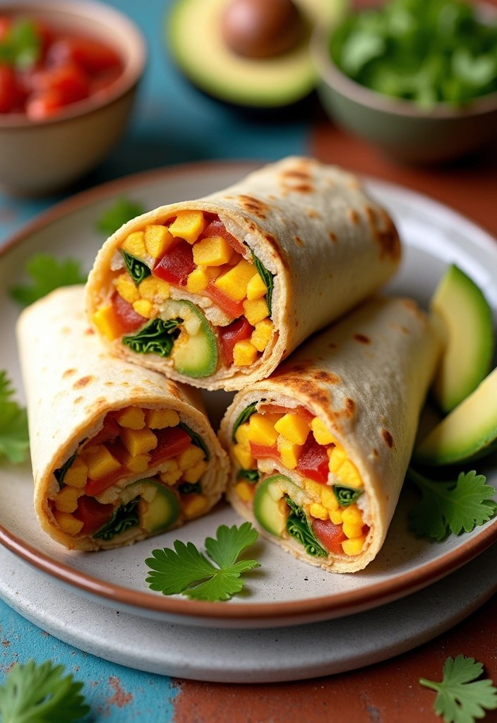 25 Irresistible Brunch Recipes That'll Make Your Friends Say 'YUM!' - 16. Veggie-Stuffed Breakfast Burritos