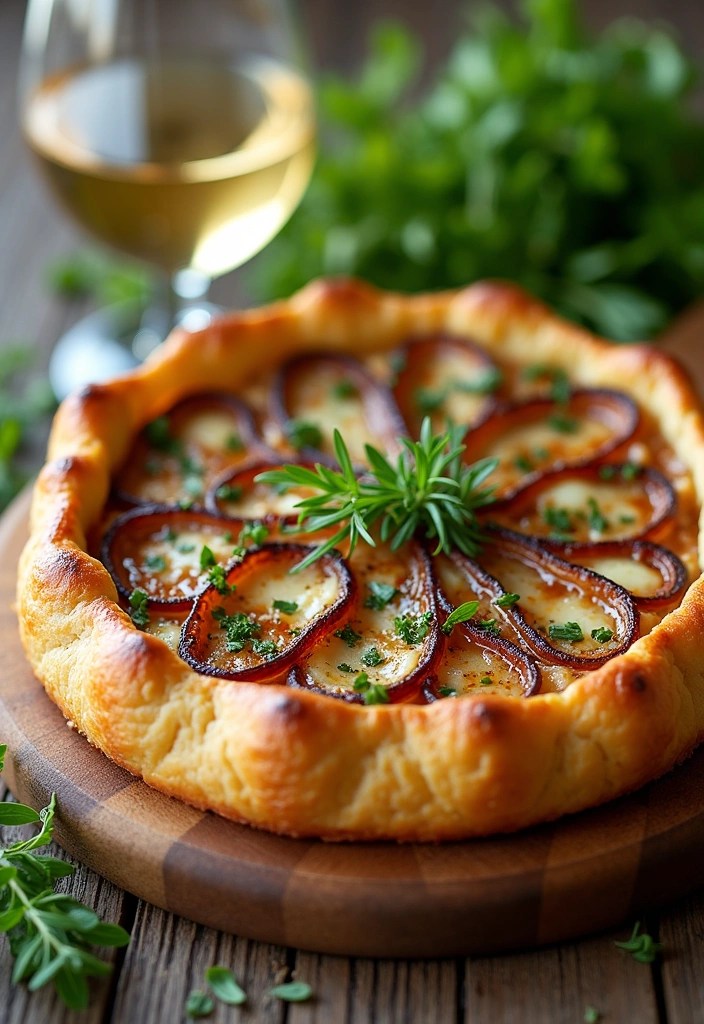 25 Irresistible Brunch Recipes That'll Make Your Friends Say 'YUM!' - 19. Caramelized Onion and Goat Cheese Tart