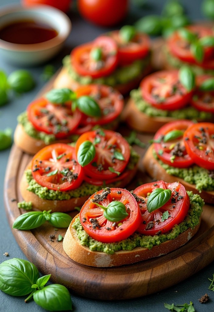 25 Irresistible Brunch Recipes That'll Make Your Friends Say 'YUM!' - 21. Pesto and Tomato Bruschetta