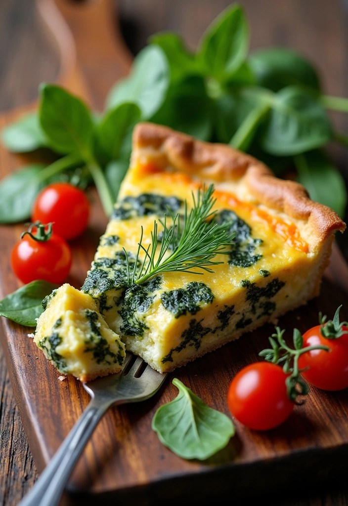 25 Irresistible Brunch Recipes That'll Make Your Friends Say 'YUM!' - 4. Savory Spinach and Feta Quiche
